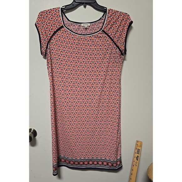 Max Studio Women's Midi Dress - Size XL- WILD GEMETRIC PATTERN RED BLUE - Picture 1 of 9